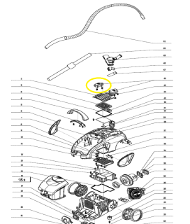 An/Aus-- und der Schnur-Rewinder Knopf